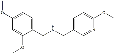 [(2,4-dimethoxyphenyl)methyl][(6-methoxypyridin-3-yl)methyl]amine Struktur