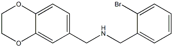 [(2-bromophenyl)methyl](2,3-dihydro-1,4-benzodioxin-6-ylmethyl)amine Struktur