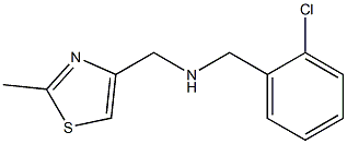 [(2-chlorophenyl)methyl][(2-methyl-1,3-thiazol-4-yl)methyl]amine Struktur