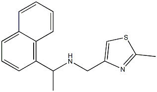 [(2-methyl-1,3-thiazol-4-yl)methyl][1-(naphthalen-1-yl)ethyl]amine Struktur