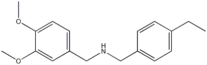 [(3,4-dimethoxyphenyl)methyl][(4-ethylphenyl)methyl]amine Struktur