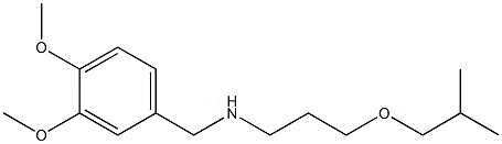 [(3,4-dimethoxyphenyl)methyl][3-(2-methylpropoxy)propyl]amine Struktur