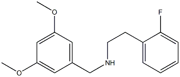 [(3,5-dimethoxyphenyl)methyl][2-(2-fluorophenyl)ethyl]amine Struktur