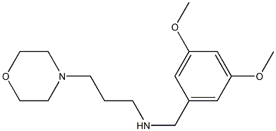 [(3,5-dimethoxyphenyl)methyl][3-(morpholin-4-yl)propyl]amine Struktur