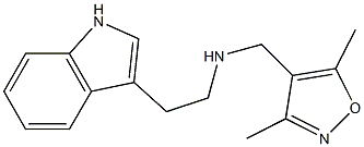 [(3,5-dimethyl-1,2-oxazol-4-yl)methyl][2-(1H-indol-3-yl)ethyl]amine Struktur