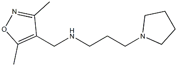 [(3,5-dimethyl-1,2-oxazol-4-yl)methyl][3-(pyrrolidin-1-yl)propyl]amine Struktur