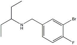 [(3-bromo-4-fluorophenyl)methyl](pentan-3-yl)amine Struktur