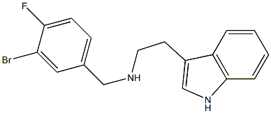 [(3-bromo-4-fluorophenyl)methyl][2-(1H-indol-3-yl)ethyl]amine Struktur