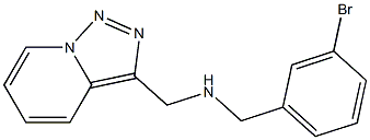 [(3-bromophenyl)methyl]({[1,2,4]triazolo[3,4-a]pyridin-3-ylmethyl})amine Struktur