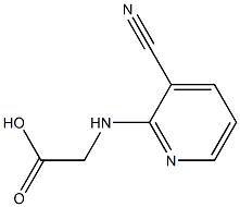 [(3-cyanopyridin-2-yl)amino]acetic acid Struktur