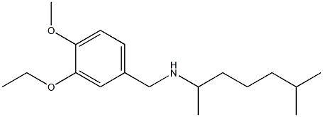 [(3-ethoxy-4-methoxyphenyl)methyl](6-methylheptan-2-yl)amine Struktur