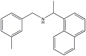 [(3-methylphenyl)methyl][1-(naphthalen-1-yl)ethyl]amine Struktur