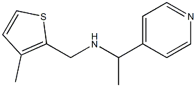 [(3-methylthiophen-2-yl)methyl][1-(pyridin-4-yl)ethyl]amine Struktur