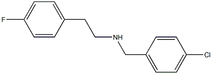 [(4-chlorophenyl)methyl][2-(4-fluorophenyl)ethyl]amine Struktur