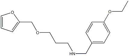 [(4-ethoxyphenyl)methyl][3-(furan-2-ylmethoxy)propyl]amine Struktur