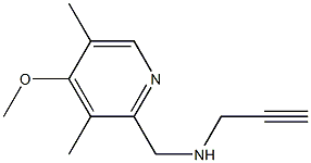 [(4-methoxy-3,5-dimethylpyridin-2-yl)methyl](prop-2-yn-1-yl)amine Struktur