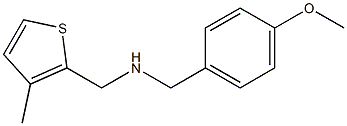 [(4-methoxyphenyl)methyl][(3-methylthiophen-2-yl)methyl]amine Struktur