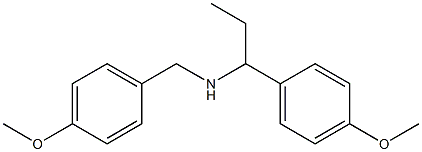 [(4-methoxyphenyl)methyl][1-(4-methoxyphenyl)propyl]amine Struktur