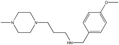 [(4-methoxyphenyl)methyl][3-(4-methylpiperazin-1-yl)propyl]amine Struktur