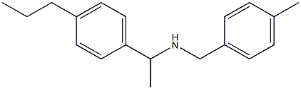 [(4-methylphenyl)methyl][1-(4-propylphenyl)ethyl]amine Struktur