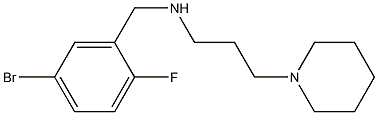 [(5-bromo-2-fluorophenyl)methyl][3-(piperidin-1-yl)propyl]amine Struktur