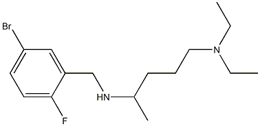 [(5-bromo-2-fluorophenyl)methyl][5-(diethylamino)pentan-2-yl]amine Struktur