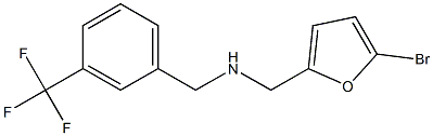 [(5-bromofuran-2-yl)methyl]({[3-(trifluoromethyl)phenyl]methyl})amine Struktur