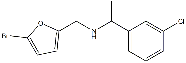 [(5-bromofuran-2-yl)methyl][1-(3-chlorophenyl)ethyl]amine Struktur