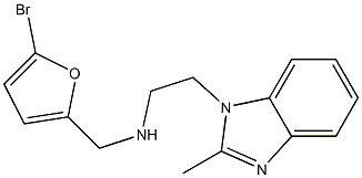 [(5-bromofuran-2-yl)methyl][2-(2-methyl-1H-1,3-benzodiazol-1-yl)ethyl]amine Struktur