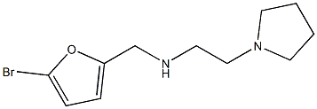 [(5-bromofuran-2-yl)methyl][2-(pyrrolidin-1-yl)ethyl]amine Struktur