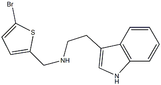 [(5-bromothiophen-2-yl)methyl][2-(1H-indol-3-yl)ethyl]amine Struktur