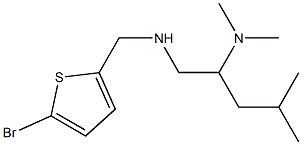 [(5-bromothiophen-2-yl)methyl][2-(dimethylamino)-4-methylpentyl]amine Struktur