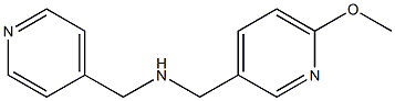 [(6-methoxypyridin-3-yl)methyl](pyridin-4-ylmethyl)amine Struktur