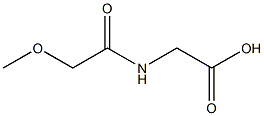 [(methoxyacetyl)amino]acetic acid Struktur