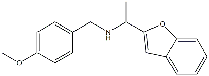 [1-(1-benzofuran-2-yl)ethyl][(4-methoxyphenyl)methyl]amine Struktur