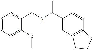 [1-(2,3-dihydro-1H-inden-5-yl)ethyl][(2-methoxyphenyl)methyl]amine Struktur