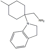 [1-(2,3-dihydro-1H-indol-1-yl)-4-methylcyclohexyl]methanamine Struktur