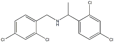 [1-(2,4-dichlorophenyl)ethyl][(2,4-dichlorophenyl)methyl]amine Struktur