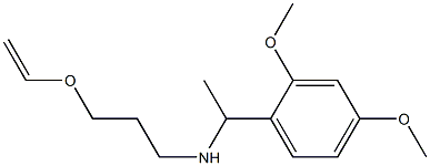 [1-(2,4-dimethoxyphenyl)ethyl][3-(ethenyloxy)propyl]amine Struktur