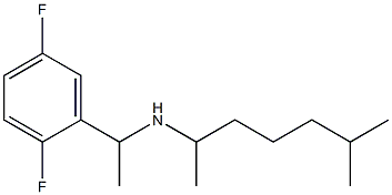 [1-(2,5-difluorophenyl)ethyl](6-methylheptan-2-yl)amine Struktur