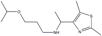 [1-(2,5-dimethyl-1,3-thiazol-4-yl)ethyl][3-(propan-2-yloxy)propyl]amine Struktur