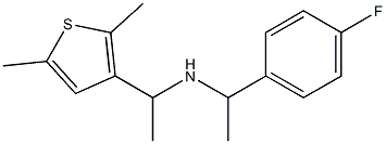 [1-(2,5-dimethylthiophen-3-yl)ethyl][1-(4-fluorophenyl)ethyl]amine Struktur