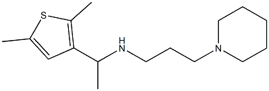 [1-(2,5-dimethylthiophen-3-yl)ethyl][3-(piperidin-1-yl)propyl]amine Struktur