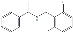 [1-(2,6-difluorophenyl)ethyl][1-(pyridin-4-yl)ethyl]amine Struktur