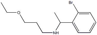 [1-(2-bromophenyl)ethyl](3-ethoxypropyl)amine Struktur