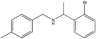 [1-(2-bromophenyl)ethyl][(4-methylphenyl)methyl]amine Struktur