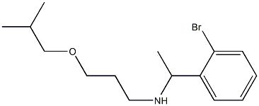 [1-(2-bromophenyl)ethyl][3-(2-methylpropoxy)propyl]amine Struktur