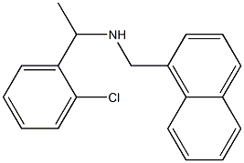 [1-(2-chlorophenyl)ethyl](naphthalen-1-ylmethyl)amine Struktur