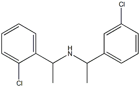 [1-(2-chlorophenyl)ethyl][1-(3-chlorophenyl)ethyl]amine Struktur