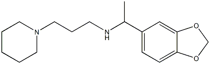 [1-(2H-1,3-benzodioxol-5-yl)ethyl][3-(piperidin-1-yl)propyl]amine Struktur